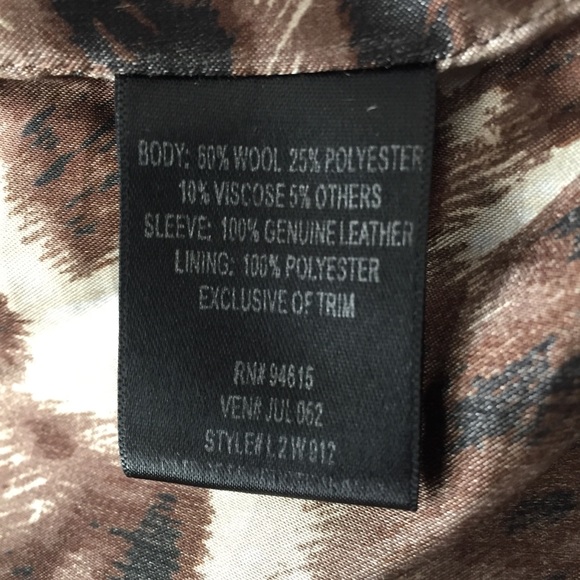 Sam Edelman Mixed Media Wool Leather Jacket - Picture 7 of 11